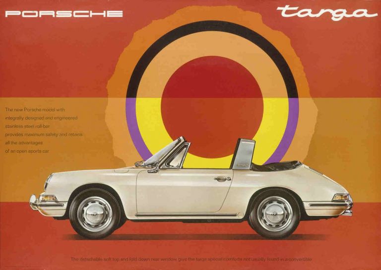 Advertisement of the Porsche 911 Targa, 1967 © Company Archive Porsche AG