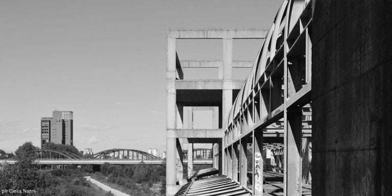 Aldo Rossi e Gianni Braghieri, Ampliamento della stazione San Cristoforo, Milano, vista dalla torre laterale, 2020. Photo credits Clelia Nanni