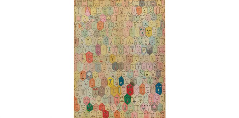 Alighiero Boetti, Faccine (1977) Courtesy of Phillips