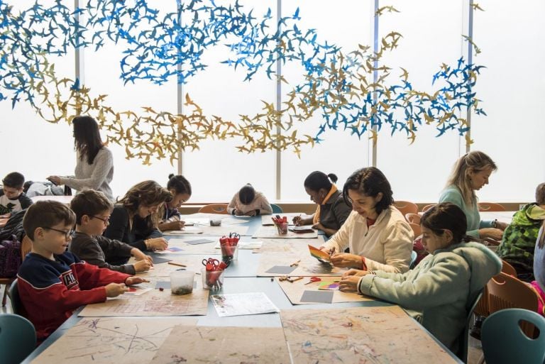 Attività in famiglia al Musée des beaux-arts di Montréal. Photo : Caroline Hayeur / Collectif Stock Photo