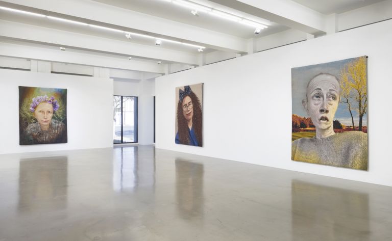 Installation view, Cindy Sherman, Tapestries February 16–May 1, 2021, Sprüth Magers, Los Angeles © Cindy Sherman Courtesy the artist, Sprüth Magers and Metro Pictures, New York Photo Robert Wedemeyer