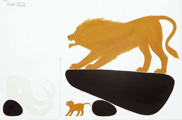 Enzo Mari, Il gioco delle favole, 1957-65, disegno per una lastra del gioco