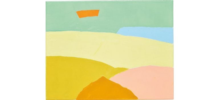 Etel Adnan, California #19 (2013) Courtesy of Phillips