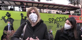 Federica Angeli e Virginia Raggi per Spaccio Arte