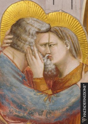 Giotto, Incontro di Gioacchino e Anna, dettaglio. Foto Haltadefinizione