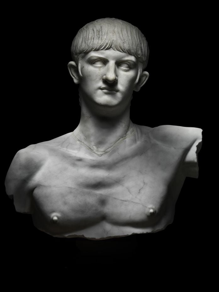 Marble bust of Nero. Italy, around AD 55. Photo by Francesco Piras. © MiC Museo Archeologico Nazionale di Cagliari.