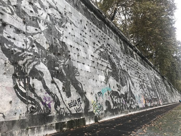 Il murale di William Kentridge vandalizzato 