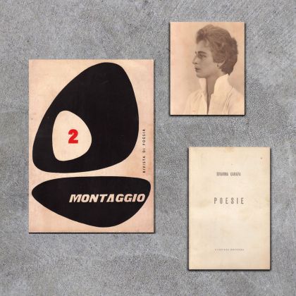 Il secondo numero di Montaggio. Rivista di poesia e fotografia, un ritratto di Brianna Carafa e il suo volume Poesie (Carucci, s.l. 1957)