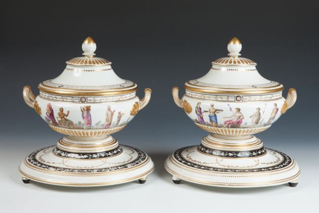 Le Porcellane dei Duchi di Parma, Reggia di Colorno. Coppia di Zuppiere