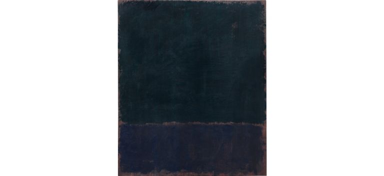 Mark Rothko, Untitled (Black Blue Painting) (1968) Courtesy of Phillips