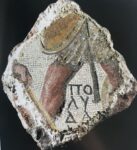 Musei Capitolini, Antiquarium, Mosaico bianco nero con iscrizione beneaugurale, metà II secolo d.C.