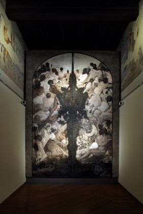 Nicola Samorì. Sfregi. Exhibition view at Palazzo Fava, Genus Bononiae. Musei nella Città, Bologna 2021. Photo Paolo Righi