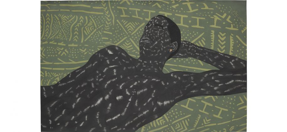 Toyin Ojih, Odutola LTS IV (2014) Courtesy of Phillips