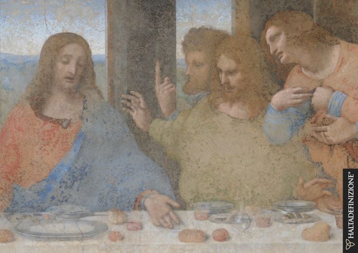Ultima Cena di Leonardo Da Vinci - Gesù, Tommaso, Giacomo Maggiore, Filippo