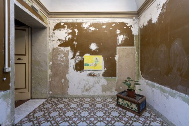 Un interno di palazzo Vizzani con l’opera Senza titolo di Pierpaolo Campanini, 2020. Photo Rolando Paolo Guerzoni, 2020