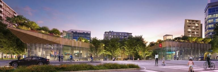 LOC - Loreto open community, progetto di rigenerazione di Piazzale Loreto a Milano. Rendering