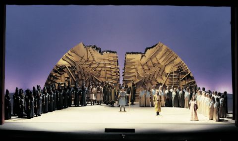 Semiramide di Gioacchino Rossini, 1982. Regia di Roberto Guicciardini. Roma, Teatro dell'Opera, 27 novembre 1982. Foto Antonia Mulas