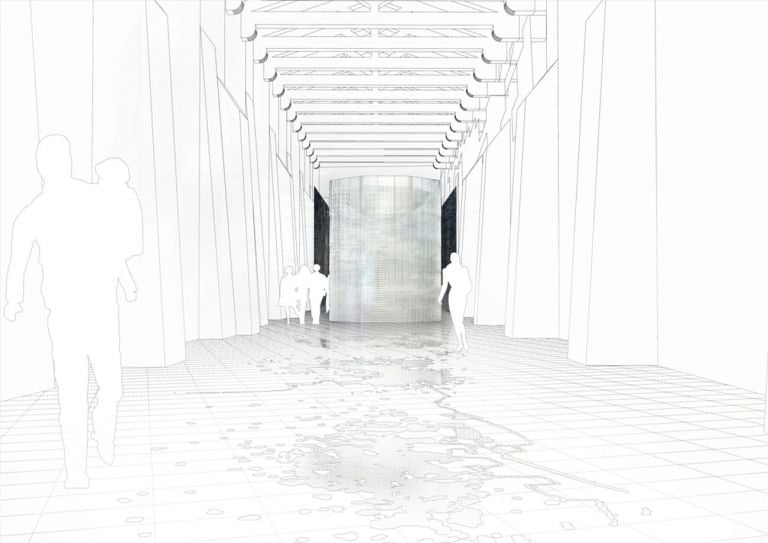 A Roof for Silence, Rendering prospettico © HW architecture