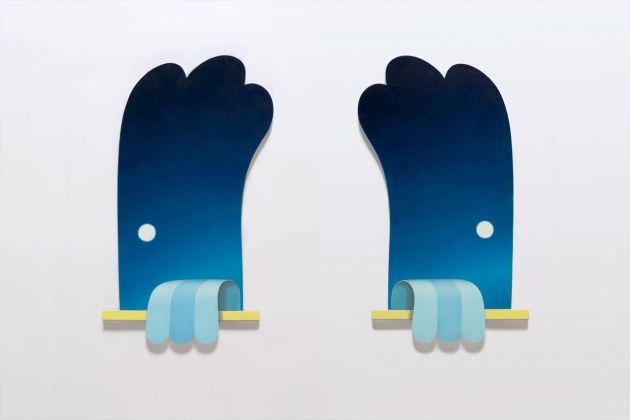 Adrian Hobbs, Paintings For Closed Rooms Painting 1 & 2, 2021. Courtesy The Flat Massimo Carasi