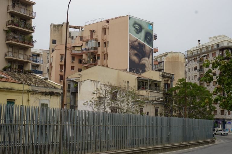 Andrea Buglisi, La porta dei Giganti, ritratto di Giovanni Falcone, Palermo