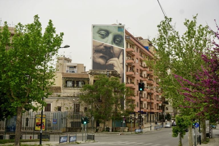 Andrea Buglisi, La porta dei Giganti, ritratto di Giovanni Falcone, Palermo