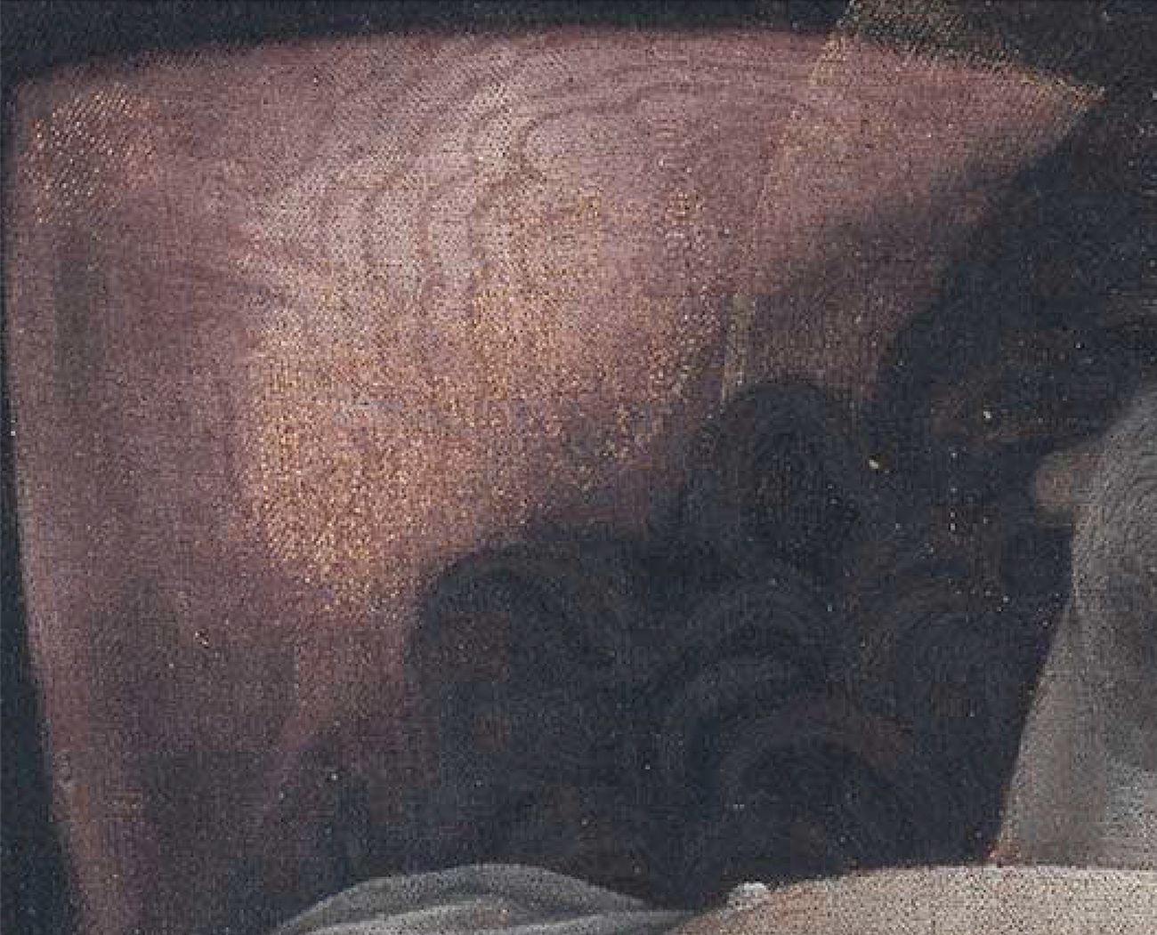 Andrea Mantegna, Cristo morto nel sepolcro e tre dolenti, 1470 74, particolare. Milano Pinacoteca Brera