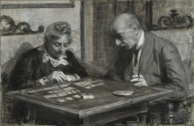 Annie Nathan, Ritratto dei genitori (Virginia Mieli ed Ernesto Nathan), 1915, Pronipoti Ernesto Nathan