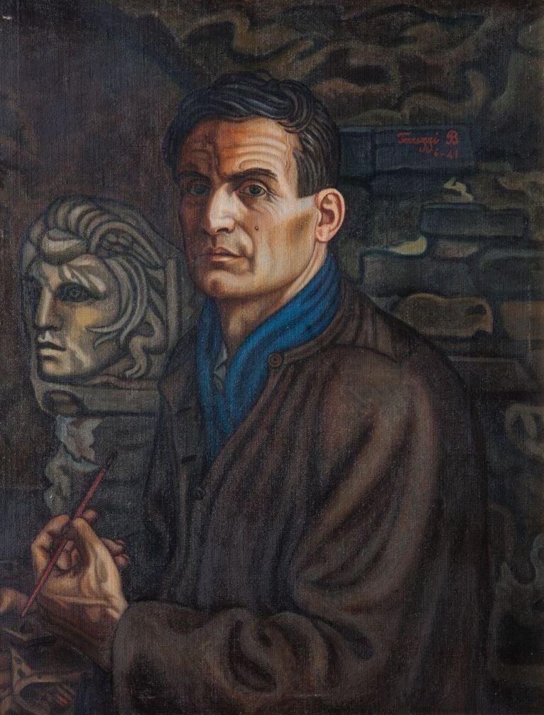 Benvenuto Ferrazzi, Autoritratto, 1941. Roma, Archivio B. Ferrazzi presso Musei di Villa Torlonia. Photo Laura Moreschini