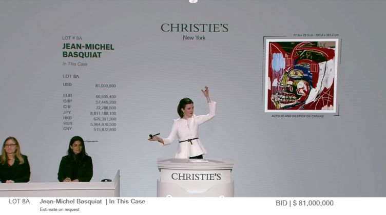Christie's Basquiat venduto per 81 milioni di dollari