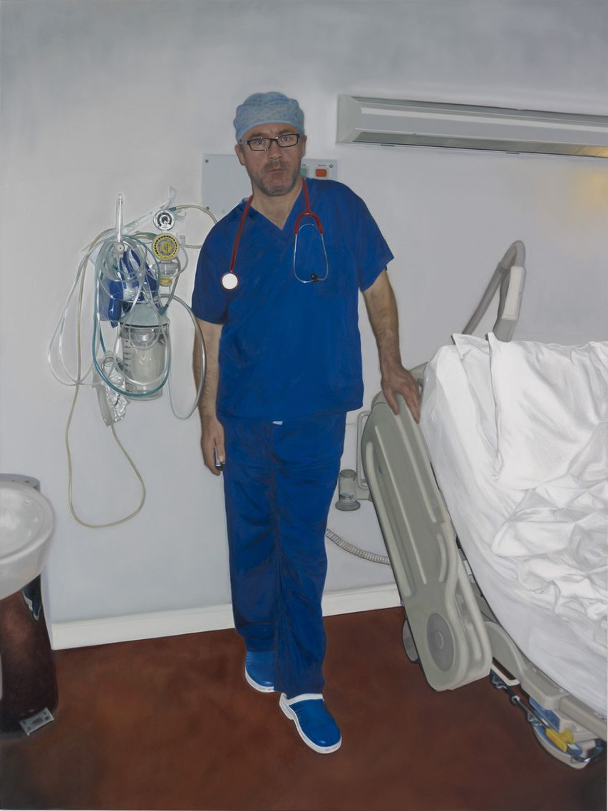 Damien Hirst, Self portrait as Surgeon, 2007 08, olio su tela, 182,9x137,2 cm. Courtesy the artist & Gagosian