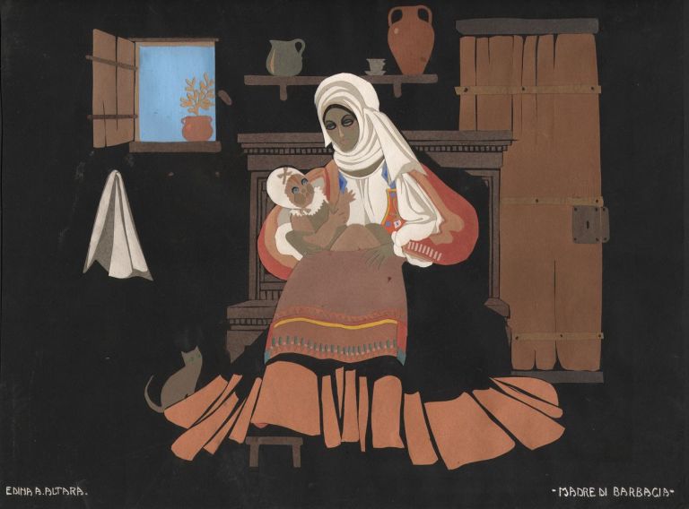 Edina Altara, collage Madre di Barbagia, anni '20