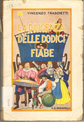 Edina Altara, illustrazione della copertina del libro La diligenza delle dodici fiabe, 1932