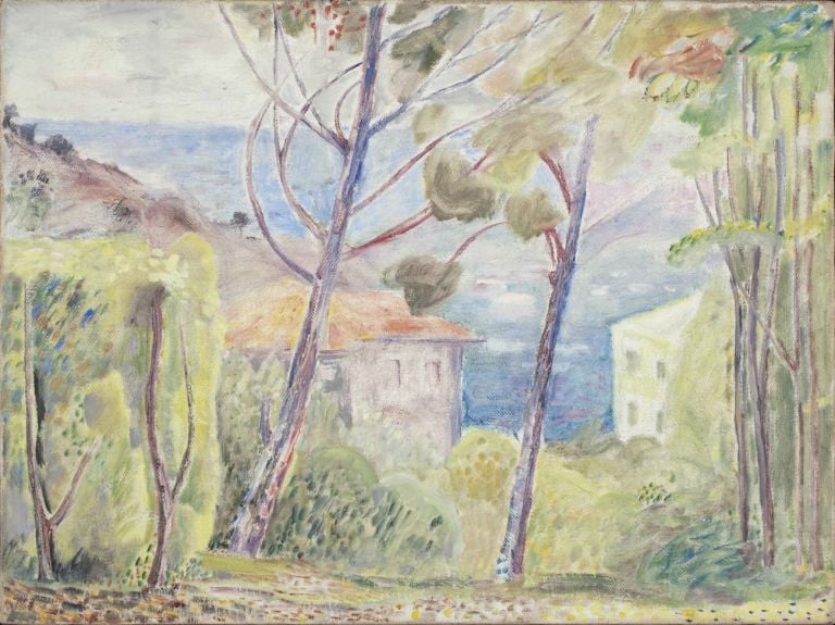 Fausto Melotti, Senza titolo, 1950 55, olio su tela, cm 60x80. Courtesy Fondazione Fausto Melotti e Galleria Christian Stein, Milano