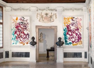 Georg Baselitz. Archinto. Exhibition view at Museo di Palazzo Grimani, Venezia 2021. Artwork © Georg Baselitz. Photo Matteo De Fina. Courtesy Gagosian