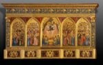 Giotto e Taddeo Gaddi, Incoronazione della Vergine tra angeli e santi (Polittico Baroncelli), post 1328. Firenze, Basilica di Santa Croce