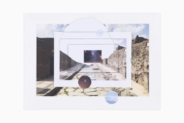 Giulio Paolini, Senza titolo (Pompei), 2021, matita e collage su carta, cm 35x50. Photo Luca Vianello, Torino. Courtesy Alfonso Artiaco, Napoli