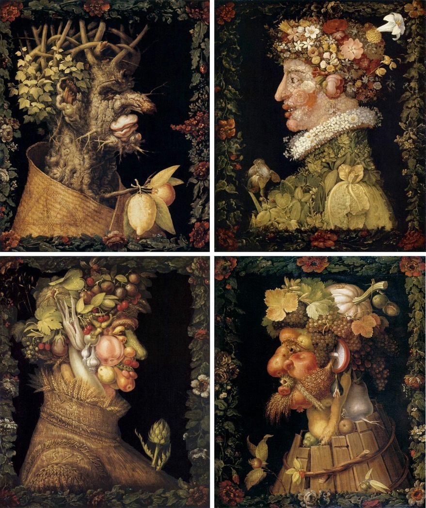 Giuseppe Arcimboldo, Quattro stagioni