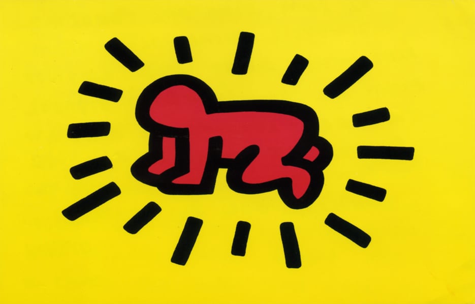 Keith Haring, Radiant baby, 1990
