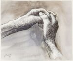 Henry Moore, The Artist's Hands, 1981. Photo Nigel Moore, Menor
