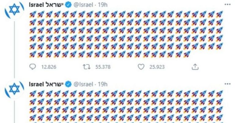 Il governo israeliano su Twitter