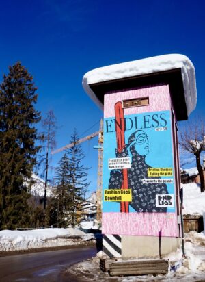Rimosso a Cortina d’Ampezzo il murale di Endless realizzato per i Mondiali di Sci