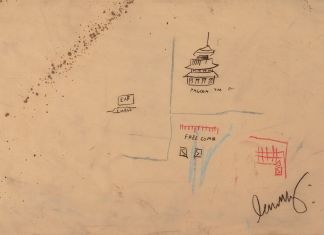 Jean-Michel Basquiat, Free Comb with Pagoda, 1986