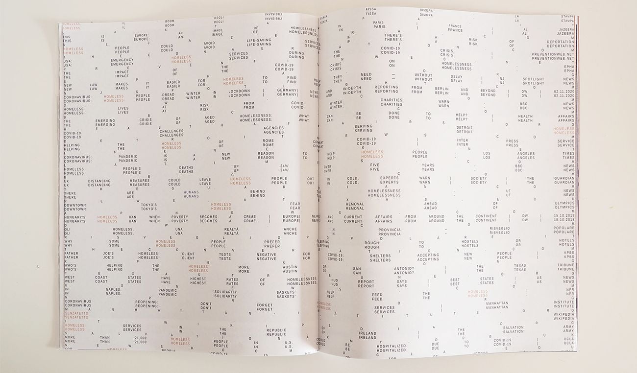 Katia Mosconi, Guida pratica per un'utopia basata sul ri adibire, 2021, libro 28 pagine, stampa tipografica su carta riciclata, cm 30x24