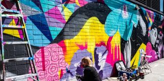 La street artist Vexta di New York ph. Francesca Magnani
