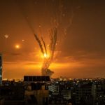 Missili palestinesi intercettati dall'Iron Dome israeliano, 2021