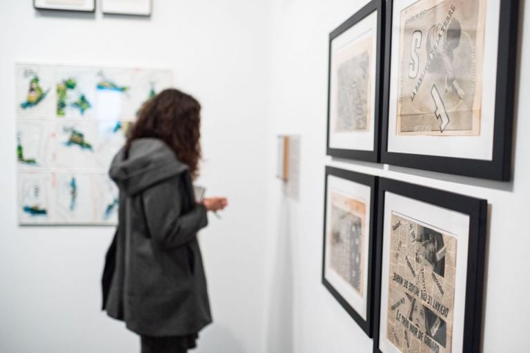 Nanni Balestrini. Exhibition view at Palau de la Virreina, Madrid 2021. Photo © Pep Herrero