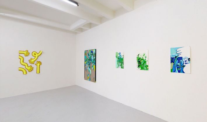 Noises from the closet. Installation view at The Flat Massimo Carasi, Milano 2021