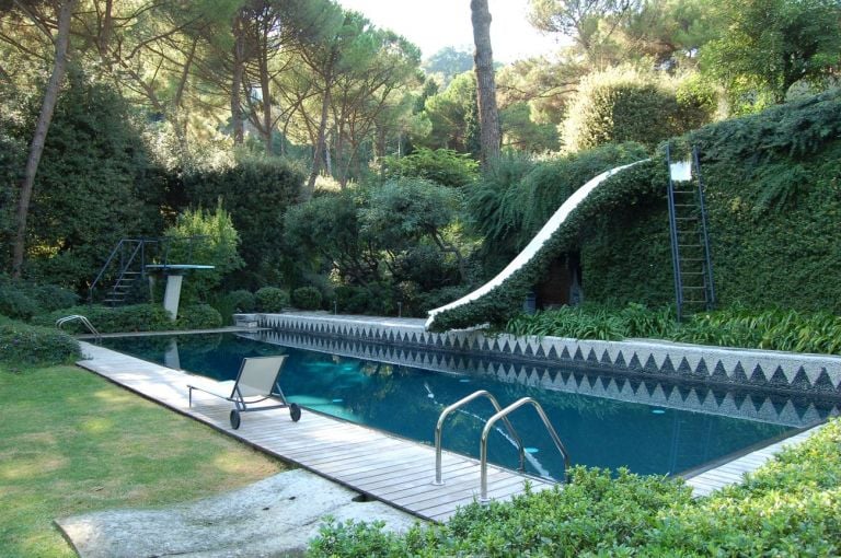 Piero Porcinai, Giardino di Villa Doney, piscina, San Michele Pagana, Genova, 1960 63. Courtesy Paola Porcinai