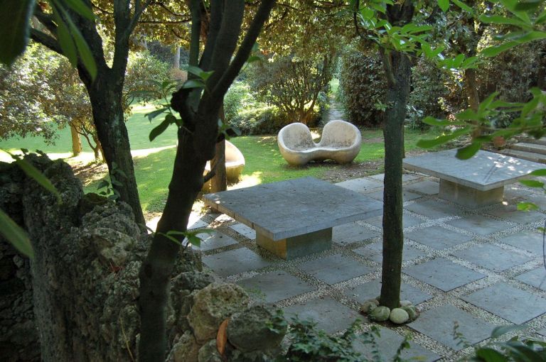 Piero Porcinai, Giardino di Villa Doney, salotto all’aperto, San Michele Pagana, Genova, 1960 63. Courtesy Paola Porcinai