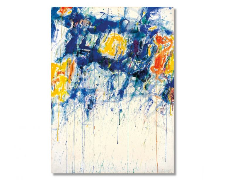 Sam Francis Untitled Blue, Yellow and White (1956) Courtesy of Il Ponte